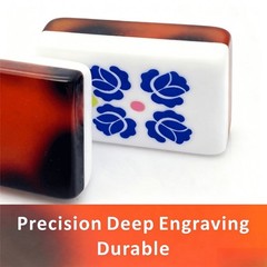 Tortoiseshell Double Layer Acrylic American Mahjong Tiles 160-Piece USA Standard