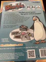 Blurble Deluxe by Bernard Games. “Fast Paced Game For Quick-witted People!”