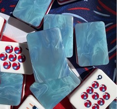 2026 Blue🇺🇸 American Mahjong Game Set, 160 Mah Jong Tiles+ Free storage bag