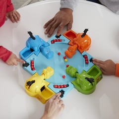 Hungry Hungry Hippos Kids Board Game, Preschool Games for 2-4 Players, Easy to