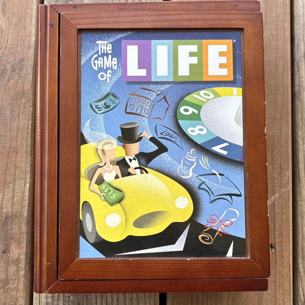 The Game of Life Wood Box Library Bookshelf Edition Vintage Collection COMPLETE