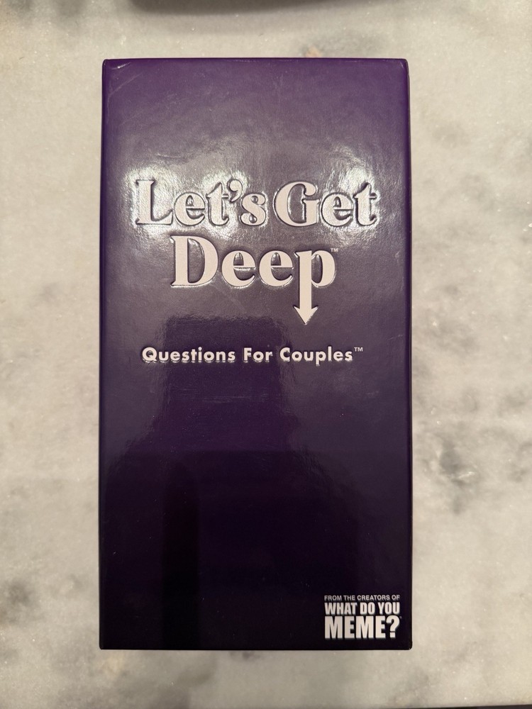 Lets Get Deep Questions for Couples 2021 Game Card USED