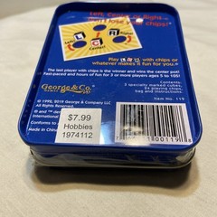 The Original LCR Left Center Right Dice Game Blue Tin George & Company SEALED
