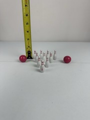 Mini Bowling Set Lot of 2 Indoor Tabletop Bowling Game Pins Balls Toy Set