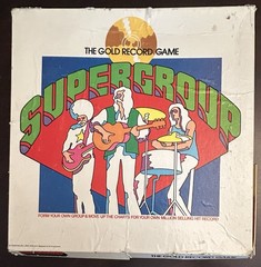 RARE Vintage Supergroup Gold Record Board Game 1973 Instructions Missing Parts