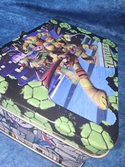 Teenage Mutant Ninja Turtles 5.5″x3.5″ 3D Metal Lunch Box empty NO pieces