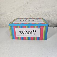 What? Hilarious Party Game Tin Box Deluxe Edition Outset Media 2007