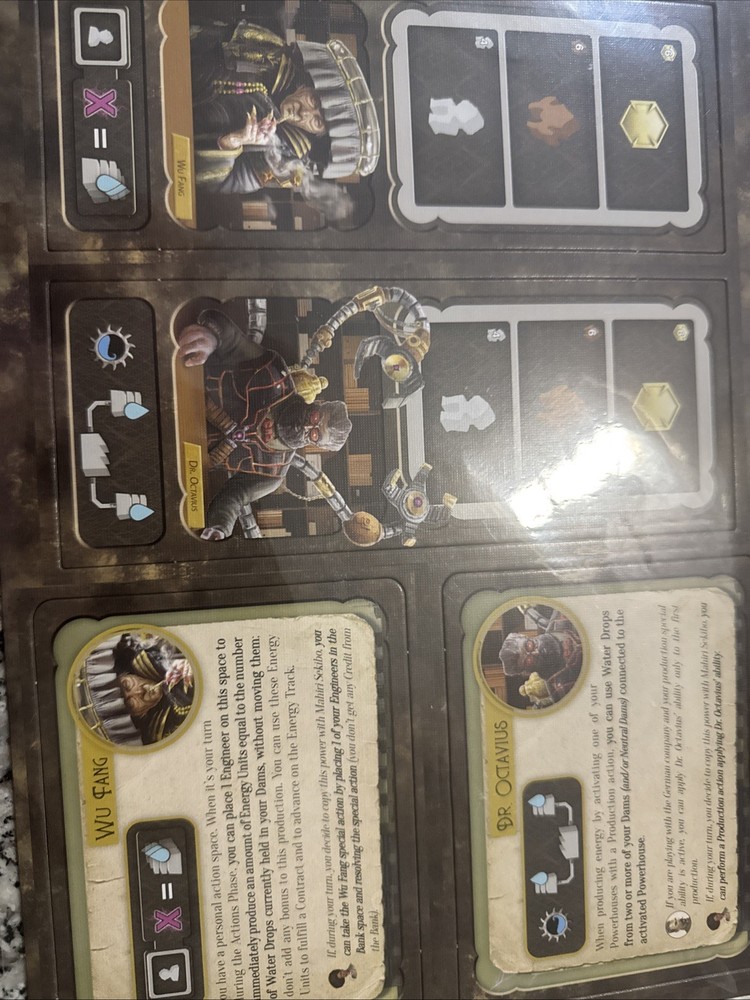 Barrage Board Game Executive Officer Promo B Dr Octavius And Wu Fang