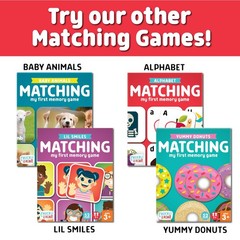 Alphabet Matching Memory Game for Kids Ages 3+ – Preschool Letter Matching Bo…