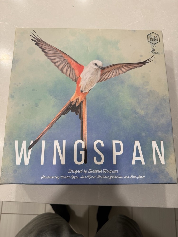 Wingspan Board Game by Hargrave from Stonemaier Games 2019 – COMPLETE Open Box