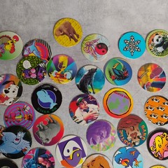 Over 50 Vintage Pogs and 2 Slammers