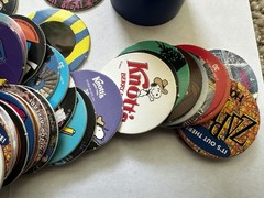 Vintage POG Pogs and Slammers HUGE LOT Plastic Slammers with Various POG Caps