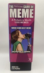 The Awesome Game of Meme Word Cards Game Box Ages 14+ 3-6 Players Cardinal BNIP