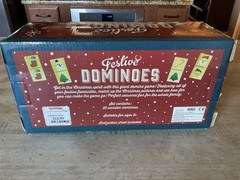 New Sealed Festive Holiday Christmas Dominoes Game From Professor Puzzle Age 3+