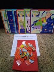 eeBoo United States Map US Geography Bingo Ages 5 Up Educational Game FREE SHIP