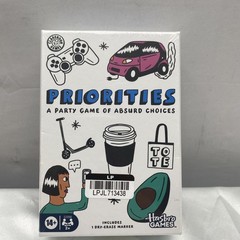 Hasbro Games Priorities Party Game Hilarious Game Of Absurd Choices