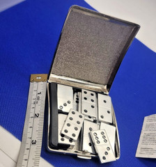 Vintage Portable Travel Dominoes Set – Touchstone Merchandise Group – Compact…