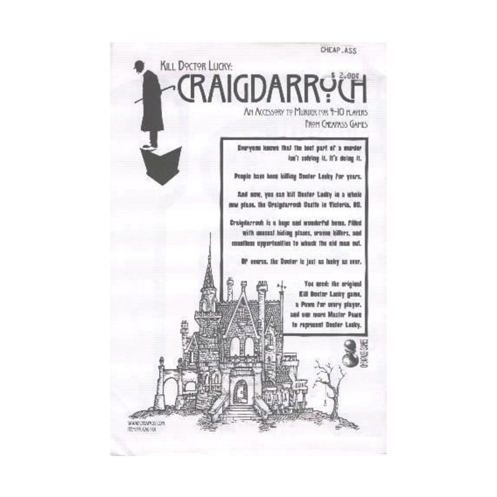 Cheapass Boardgame Craigdarroch Expansion Bag VG+/NM