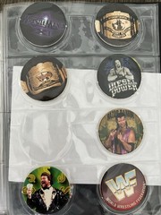 WWF Wrestling 53 Different MATCAPS & SLAMMERS POGS 1995 Titan Sports WWE in Book