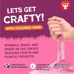 Colored Sand 15 lb Bottle Magenta Craft Art Sensory Play Hygloss 22711 Crafts