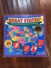 Great States Board Game Geography Trivia Homeschool New/Unsealed, Best Toy Award