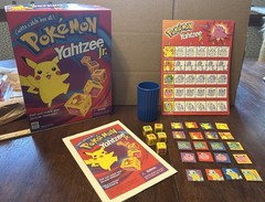 Pokemon Yahtzee Jr. – Milton Bradley Hasbro – COMPLETE Game – Vtg 1999 Nintendo
