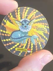Rare Vtg Pokemon Eevee Vaporeon Crystal Tazos Taso Pogs Mexico Cheetos Doritos