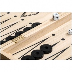 Chess Backgammon Checkers Set – Field 50mm – With Carry Handle