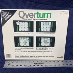 Overturn – Word Board Game – Pressman – 1993 – Complete – Free Shipping