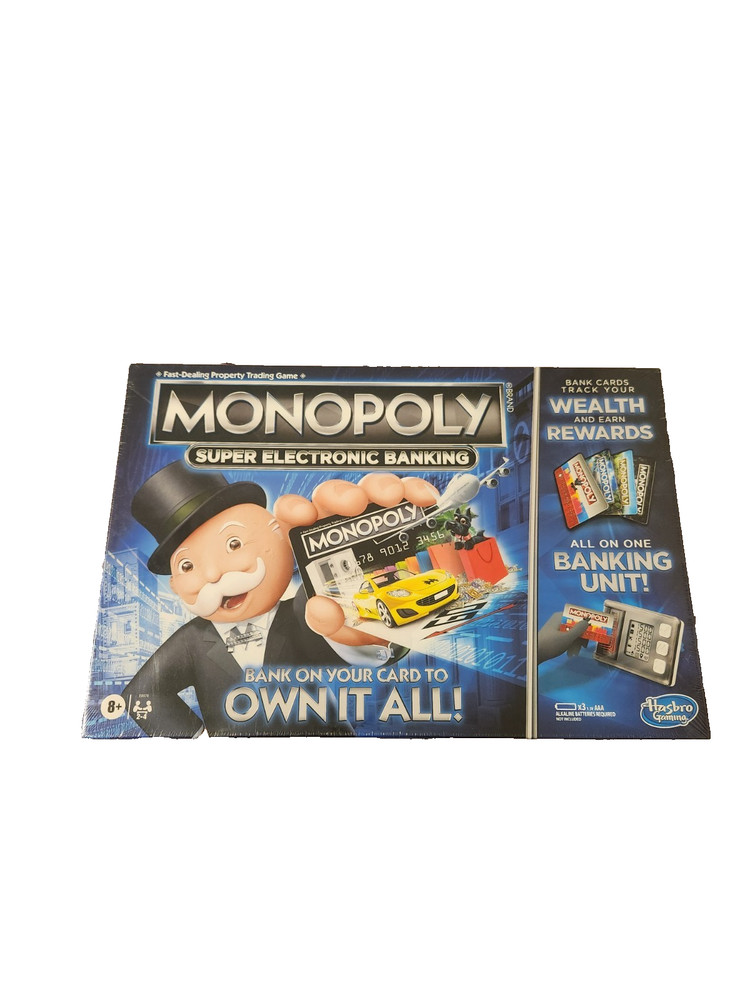 *Sealed*Hasbro Monopoly Super Electronic Banking Board Game – E8978 Brand New!!