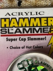 Vintage Advance Plastics POG Hammer Slammer Clear Acrylic Super Cap Slammer New