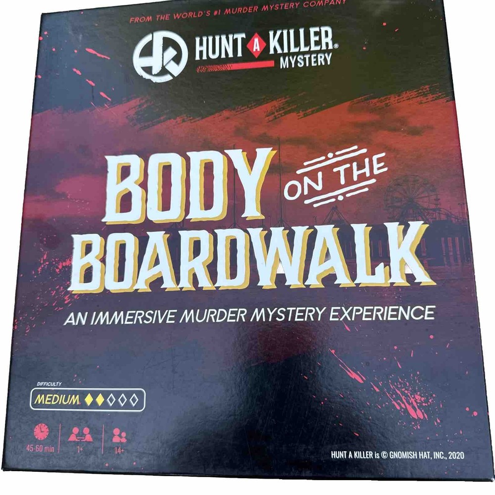 Hunt A Killer Body On The Boardwalk Board Game Complete