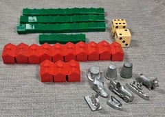 VINTAGE 1961 MONOPOLY GAME PARKER BROTHERS USA REAL ESTATE TRADING COMPLETE