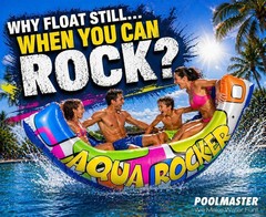 Inflatable Pool Float Rocker 88 x 52 in Blue Multi Poolmaster 86104 Aqua Adults