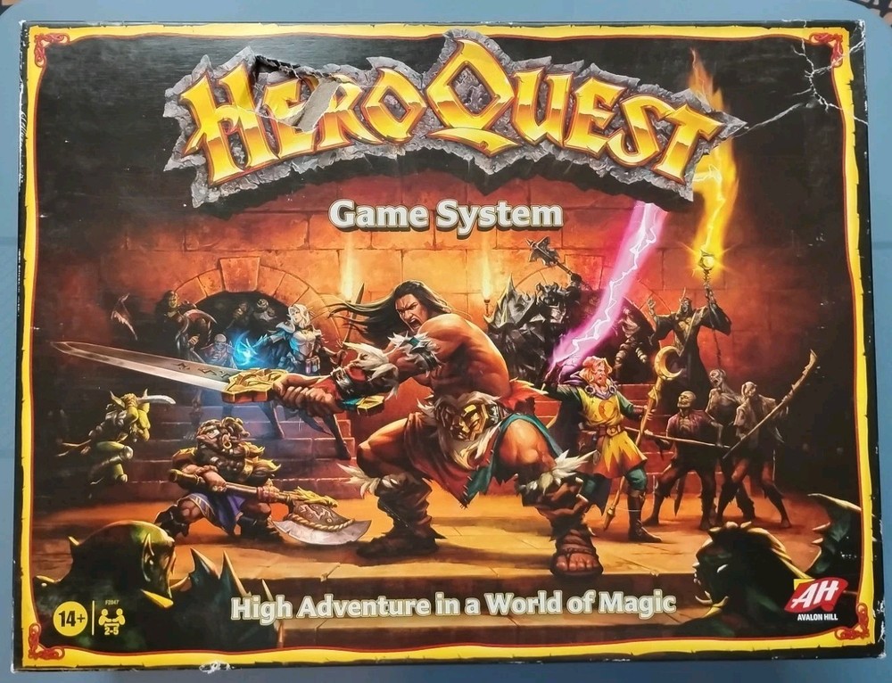 Hasbro HeroQuest Board Game 2021 Complete New In Damaged Box Free Ship