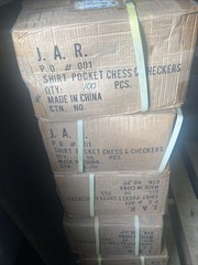 (36) NOS 1990 J.A.R. Games Pocket Chess & Checkers Sealed Cases Lot *RARE*