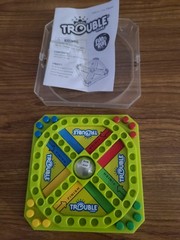 Hasbro Trouble “Fun on the Run” Travel Edition board game 5.5 X 5.5