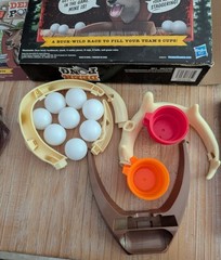 Deer Pong Talking Deer Head Game & Music 6 Cups & 8 Balls 8+ Years Never Used