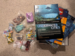 Underwater Cities Board Game, Used, Good Condition