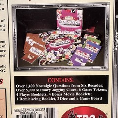 Reminiscing Board Game Deluxe Master Edition 1940s-1990s TDC Games New Sealed