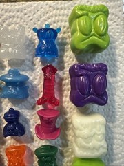 Vintage Gogo’s Crazy Bones Huge Mixed Lot Figures Gogo Toys Go Go Rare Glitter