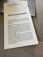 Tabletop Sci-Fi Wargame 1978 Sten Productions Battle-Sphere Complete Punched