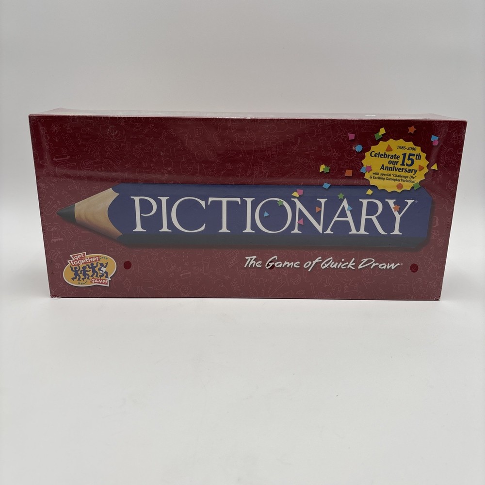 Pictionary The Game of Quick Draw Hasbro 2000 15th Anniversary Vintage SEALED