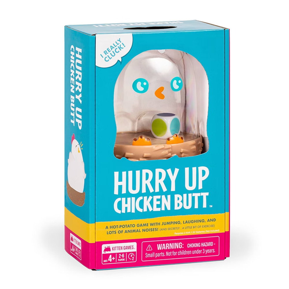 Exploding Kittens Hurry Up Chicken Butt 2-6 Players – Ages 4+ -Social Skill Game