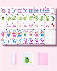 Hyzyey Mahjong Tile Set 1.2 160 Acrylic Engraved American Mah Jongg Game Tiles