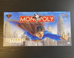 Superman Returns Collectors Edition Monopoly, Almost Complete Very Good