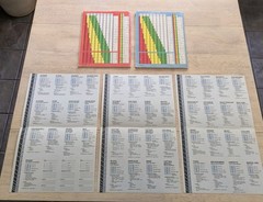 1991 TSR Marvel Super Heroes Board Game Lot- Books 3 Unpunched Character Boards