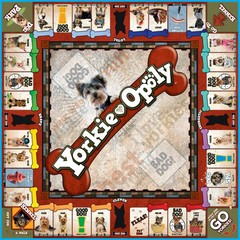 Late For The Sky Yorkie-Opoly Dog Board Game For Yorkshire Terrier Lovers