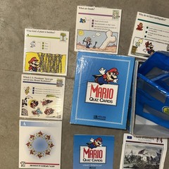 Vintage 1995 Mario Quiz Cards Atlas Editions Factory Sealed Cards Manual Box Ad