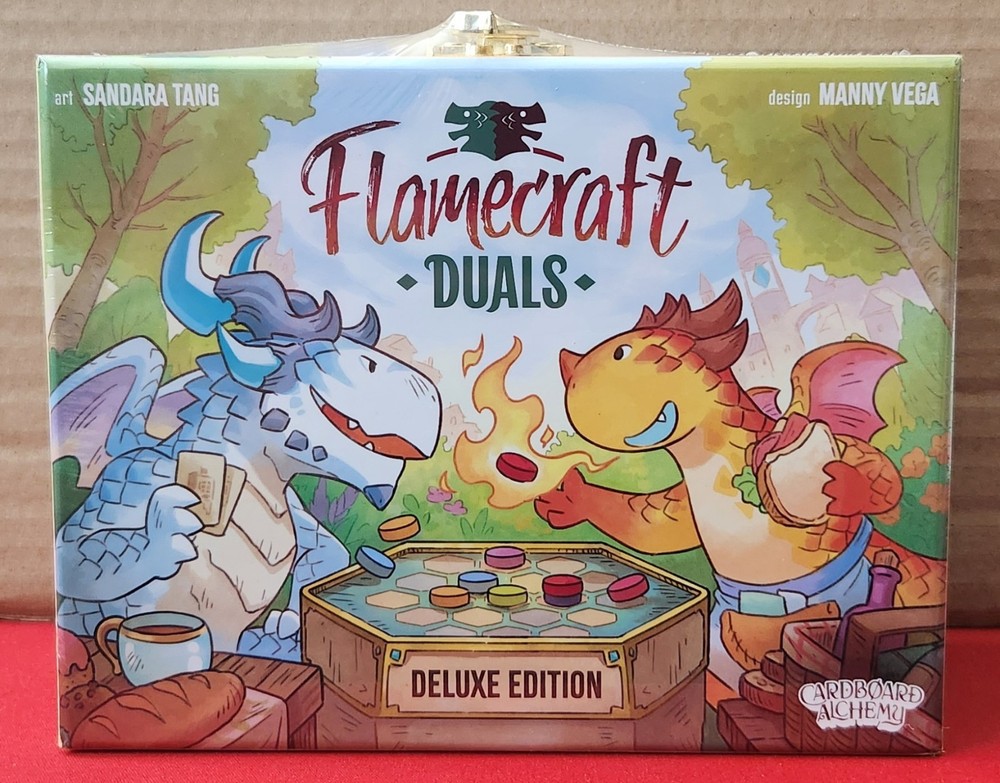 Flamecraft Duels Deluxe board game NEW in Shrink by Cardboard Alchemy